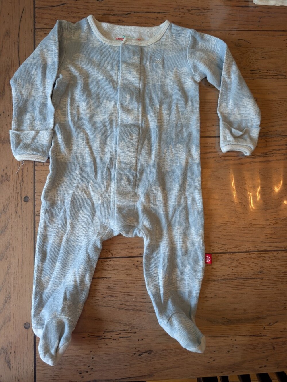 Magnetic Me Pale Blue Footed One-Piece